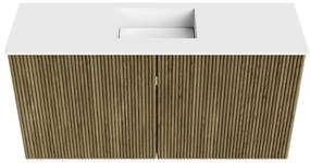 Mondiaz Joya 80cm toiletmeubel dusk met wastafel faye midden 1 kraangat talc