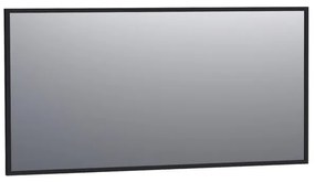 Saniclass Silhouette spiegel 140x70cm zonder verlichting rechthoek zwart OUTLET 3506
