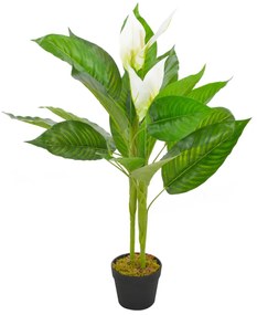 vidaXL Kunstplant met pot Anthurium 90 cm wit