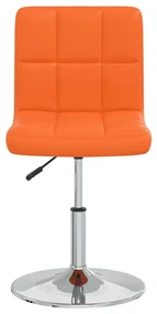 vidaXL Eetkamerstoel kunstleer oranje
