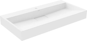 Mexen Ava opbouw wastafel van conglomeratie 1/O 90 x 46 cm, wit - 23019001