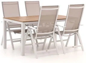 Bellagio Avenza/Fidenza 160cm dining tuinset 5-delig verstelbaar