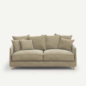 3-zits slaapbank in stonewashed fluweel, Lazare