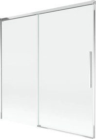 Mexen Rox tweedelige schuifbare badwand 160 x 150 cm, transparant, chroom - 8C9-160-001-01-00