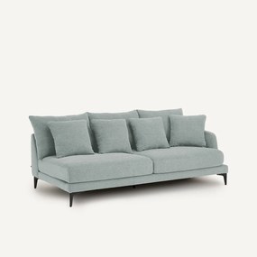 3-zits halve bank van gevlochten polyester, MODERNISTE, ontwerp Emmanuel Gallina
