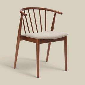 Walnoot Spijlenstoel Scandinavisch Design