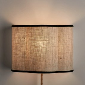Wandlamp in linnen en fluweel, THADE
