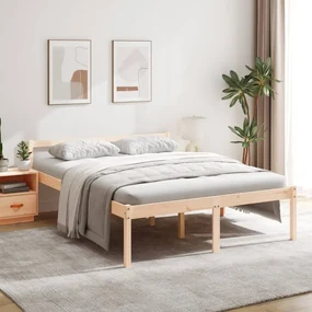vidaXL Bedframe massief grenenhout 150x200 cm 5FT king