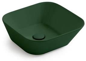 By Goof Mees vierkante design waskom 42cm mat groen