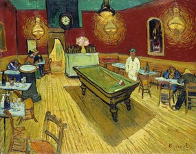 Kunstreproductie The Night Cafe, 1888, Vincent van Gogh