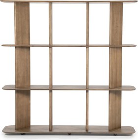 Open Wandkast Eikenhout Bruin - 180x40x180cm.