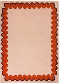 Handgetuft laagpolig wollen vloerkleed Wiggle