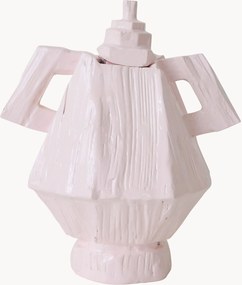Houten vaas Amfora, H 38 cm