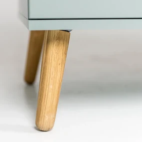 Tenzo Dot Scandinavisch Dressoir Groen Met Eiken - 162x43x79cm.