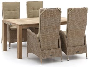 Intenso Fabrizi/ROUGH-S 160cm dining tuinset 5-delig verstelbaar