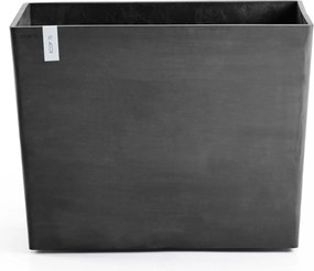 Ecopots plantenbak Paris Wheels 85- Rechthoekig - Dark Grey - 85,2 x 39,5 x H65,8 cm