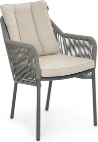 Tuinstoel Rope Grijs-antraciet De Laan Marbella