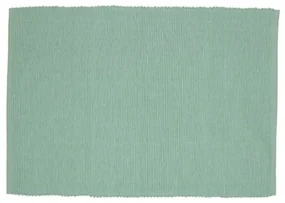 Placemat geribbeld, GOTS bio-katoen, groengrijs, 35 x 50 cm