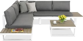 Hoek loungeset Mondello Garden Point wit