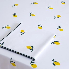 Bedrukt tafelkleed, katoen, LEMON