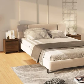 vidaXL Nachtkastjes 2 st 45x34x44,5 cm spaanplaat bruineikenkleurig