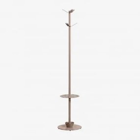 Staande Kapstok Met Paraplubak Van Ijzer Ercilia Moka Bruin - Sklum