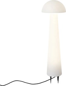 Staande buitenlamp wit 80 cm incl. LED IP44 - Fungi