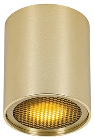 Design opbouwSpot / Opbouwspot / Plafondspot goud GU10 50mm - Tubo Honey Design GU10 cilinder / rond Binnenverlichting Lamp