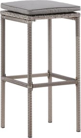 The Outsider Barkruk Noud - Grijs Wicker - 75cm - The Outsider