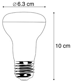 Set van 5 E27 dimbare LED lamp R63 6,2W 520 lm 2700K