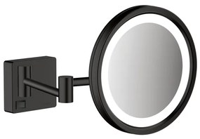 Hansgrohe Addstoris make-up spiegel led 3x vergroting mat zwart 41790670
