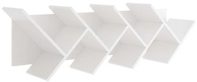 FMD Boekenplank zwevend geometrisch wit