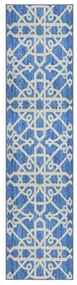 vidaXL Tapijtloper 80x350 cm blauw