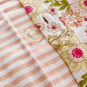 Kinderdekbedovertrek, van flanel, met bloemenprint, MEREDITH
