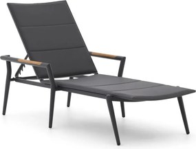 Verstelbaar ligbed Manifesto  | Aluminium | Grijs - Antraciet | Ligbed stapelbaar | Ligstoel tuin | Strandbed  | Kees Smit Tuinmeubelen