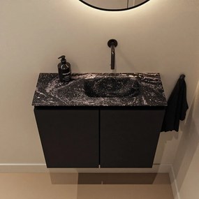 Mondiaz Ture DLux toiletmeubel 60cm urban met wastafel lava rechts zonder kraangat