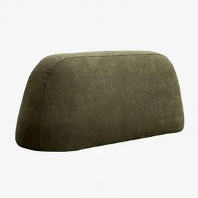 80 Cm Rugleuning Voor Modulaire Bank Giorgia Bekleed Stof Leger Groen - Sklum