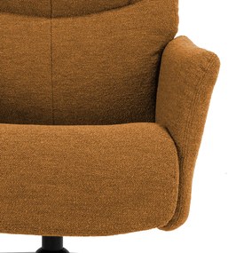 Verstelbare Fauteuil Met Voetenbank Caramel