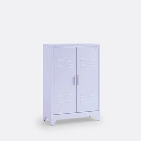 Lage kast in metaal, 2 deuren, Hiba