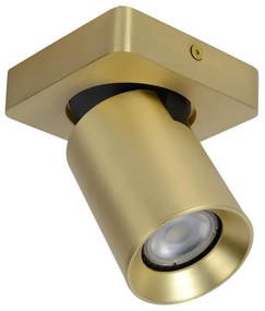 Lucide Nigel plafondlamp draaibaar 1x 5W goud mat