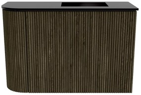 Mondiaz Joya 60cm toiletmeubel ronding links shadow met wastafel faye rechts 1 kraangat urban