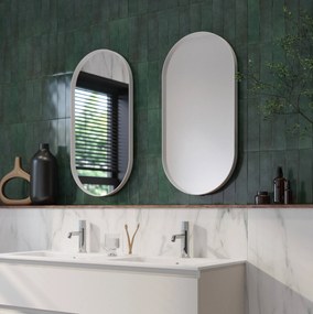 Ben Vita ovale spiegel 40x80 cm Mat Wit