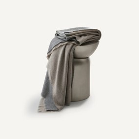 Omkeerbare plaid in kasjmier en zuiver wol, Chama