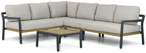 Hoek loungeset 6 personen Aluminium Grijs Santika Furniture Santika