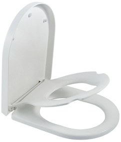 Saqu Touch Double toiletbril met kinderzitje, softclose en quickrelease 33,1 x 45,4 x 4,7cm wit