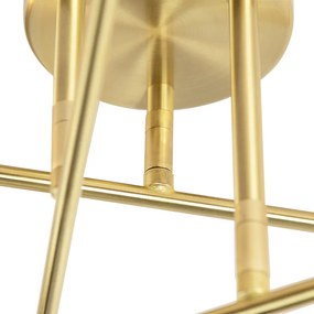 Smart Art Deco plafondlamp messing incl. 6 WiFi G95 - Sydney