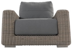 4 Seasons Outdoor Kingston living chair, pure  Loungestoel    antraciet weerbestendig