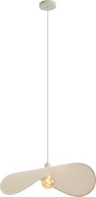 Japandi hanglamp beige organisch 65cm - Hat