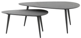 Salontafel Set Zwart Keramiek - 100 X 50cm.