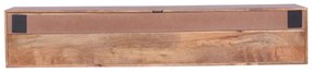 Starfurn Madison Naturel Hangend Tv-meubel Mangohout Ribbels 160 Cm - 160x35x30cm.